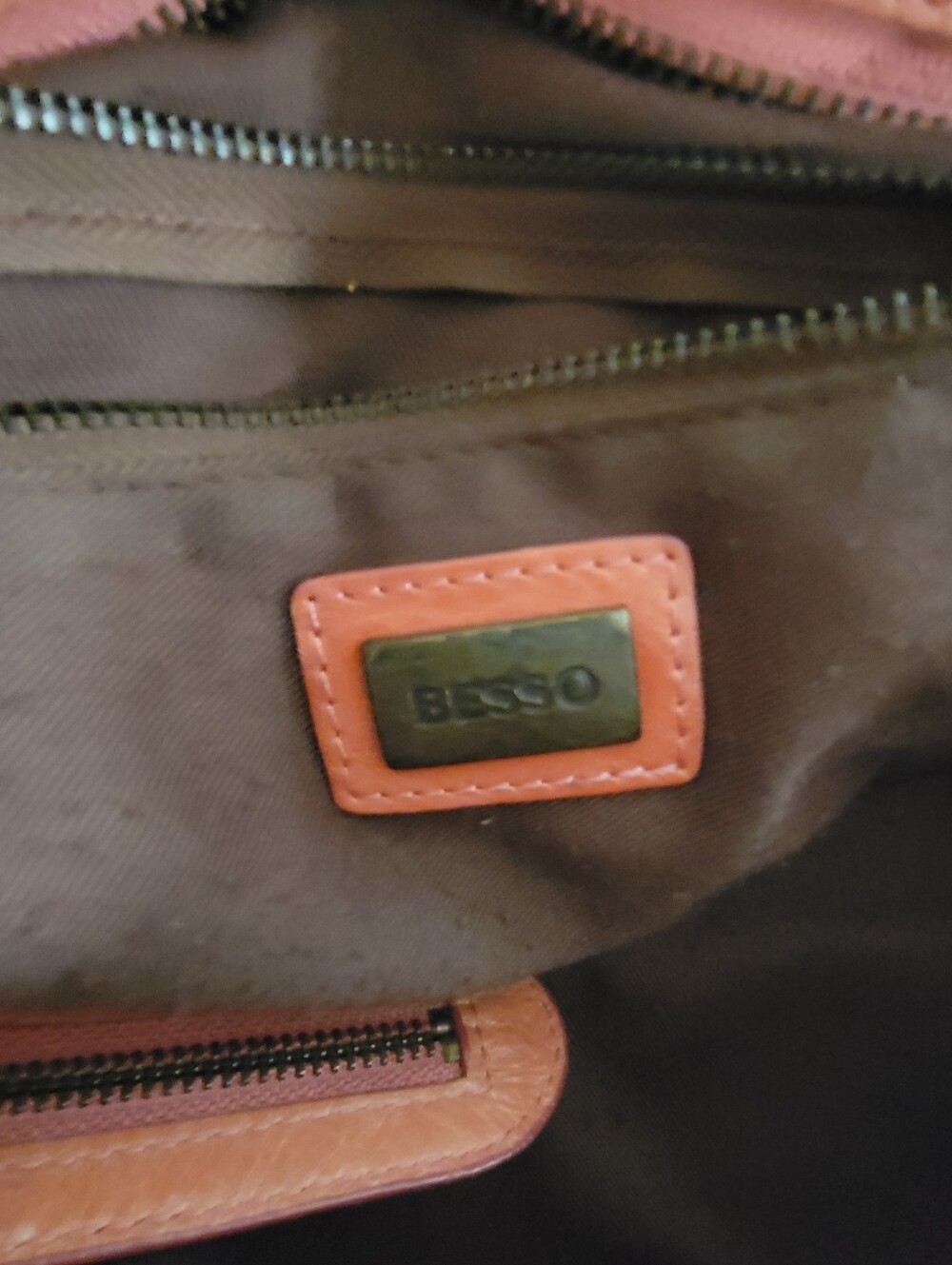 BESSO Leather Satchel Handbag With Fringe Accents - Picture 3 of 10